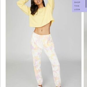 $128 Bandier WSLY The Ecosoft Classic Pocket Jogger Tie Dye Small